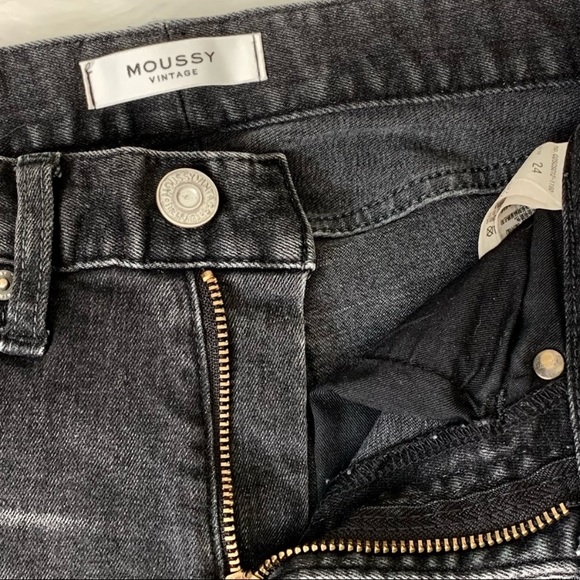 MOUSSY VINTAGE Velma Comfort Stretch Jeans in FADED BLACK SIZE 24 - Picture 13 of 16